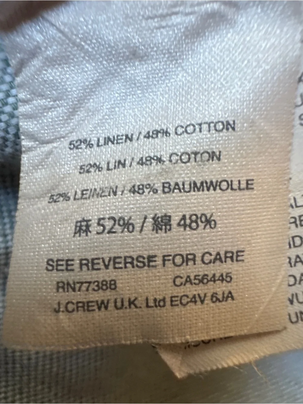 J.Crew Baird McNutt Irish Linen Shorts - Blue-Grey - Size 33